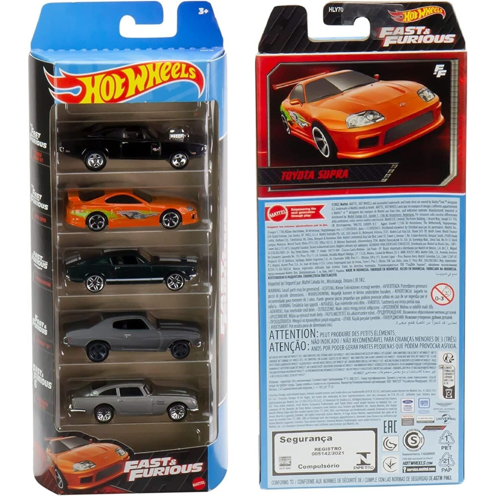 Машинка Hot Wheels Fast & Furious 5-Pack (2023) - купить в